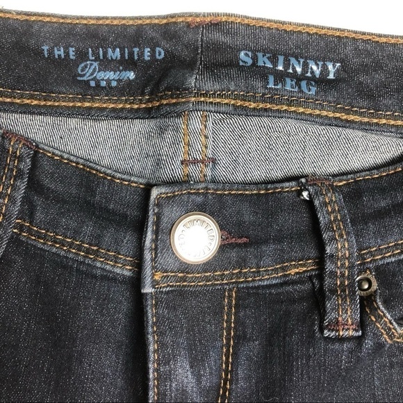 𝅺THE Limited Short Denim Jeans with Distressed Cut Size 4 EUC - Picture 7 of 9